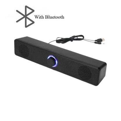 Redragon GS560 Adiemus RGB USB Desktop Soundbar, 2.0 Channel Computer Speaker with Dynamic Lighting Bar Audio-Light Sync/Display