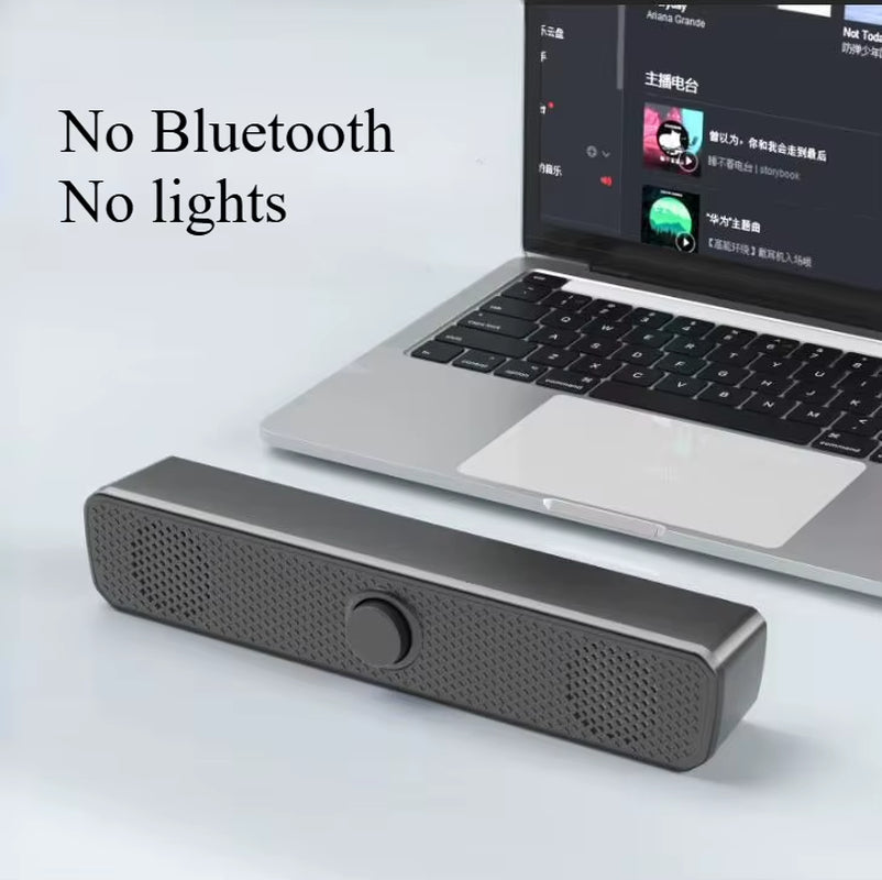Redragon GS560 Adiemus RGB USB Desktop Soundbar, 2.0 Channel Computer Speaker with Dynamic Lighting Bar Audio-Light Sync/Display