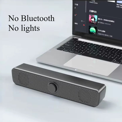 Redragon GS560 Adiemus RGB USB Desktop Soundbar, 2.0 Channel Computer Speaker with Dynamic Lighting Bar Audio-Light Sync/Display