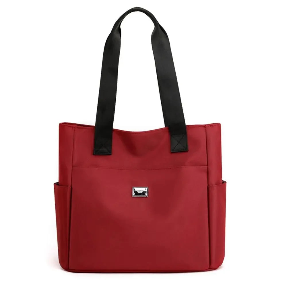 Large Capacity Handbag Shoulder Bag Lightweight Waterproof Nylon Shoulder Bag Tote Bags for Work School