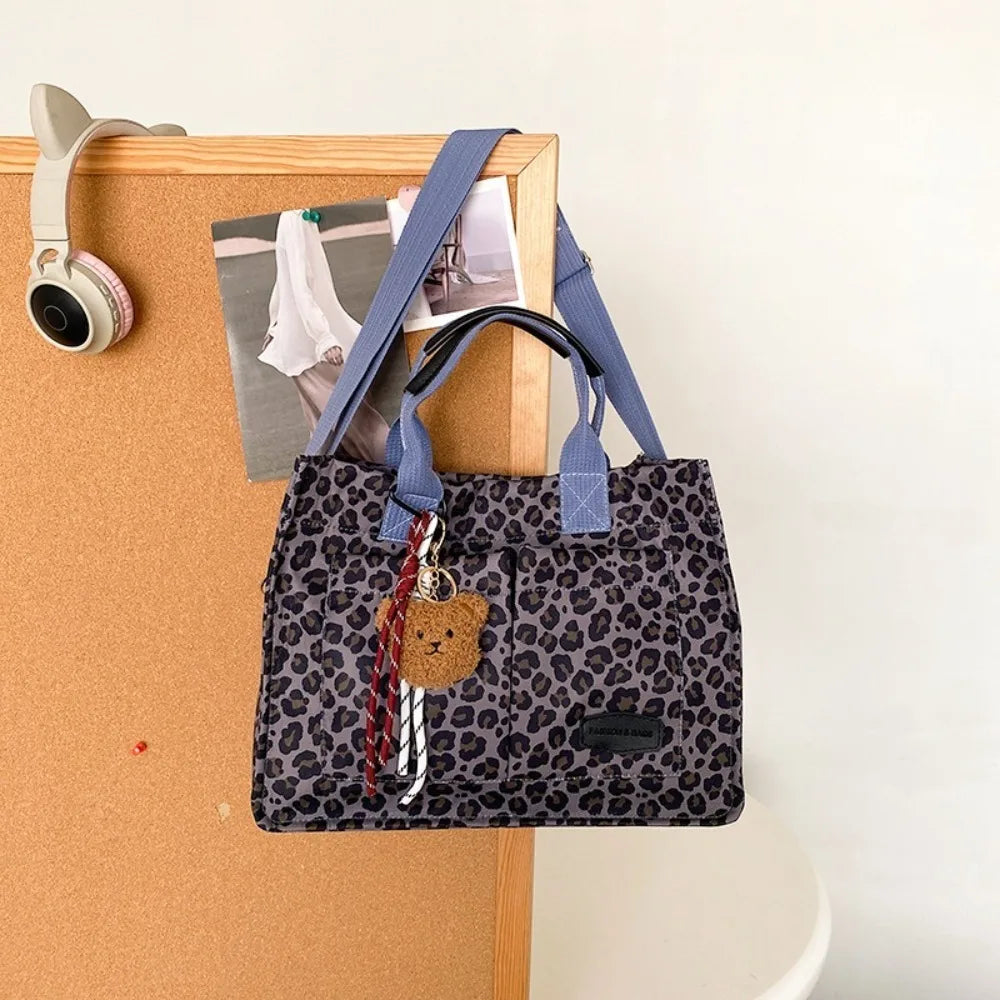 Large Capacity Handbag Shoulder Bag Lightweight Waterproof Nylon Shoulder Bag Tote Bags for Work School