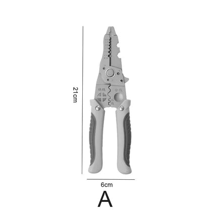 Electrician Wire Stripping Pliers Specific Crimper Cable Cutter Electricians Multifunctional Stripping Crimping Pliers Tool 1PCS